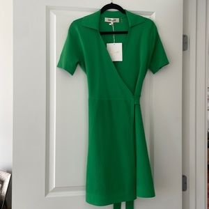 Diane von Furstenberg Green Wrap Dress